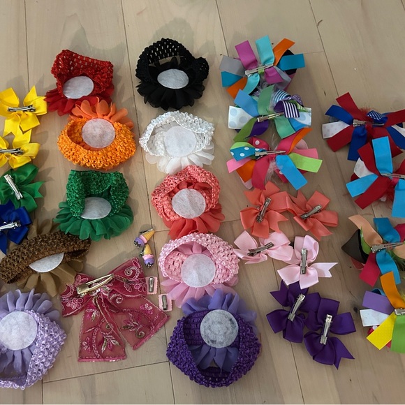 33 Pieces-Kids Hair Bow & Headband Collection NWOT - Picture 7 of 15